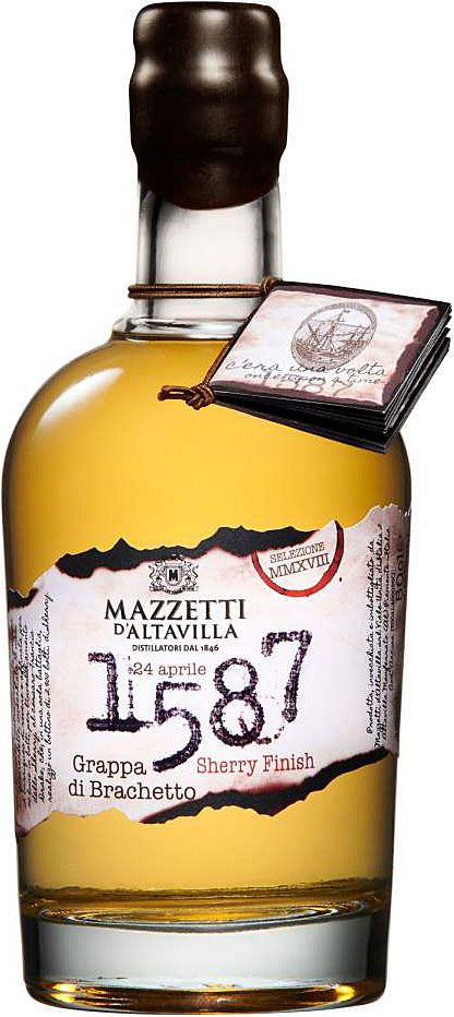 Mazzetti d'Altavilla 1587 Grappa Brachetto Sherry Cask 0,5 Liter 43 % Vol.