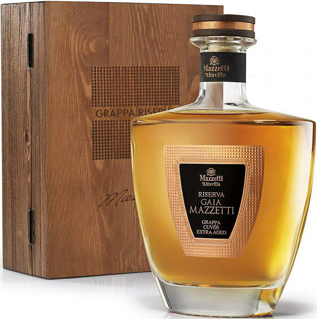 Mazzetti d'Altavilla Grappa Reserva Gaia in Holzkassette 0,7l 43%